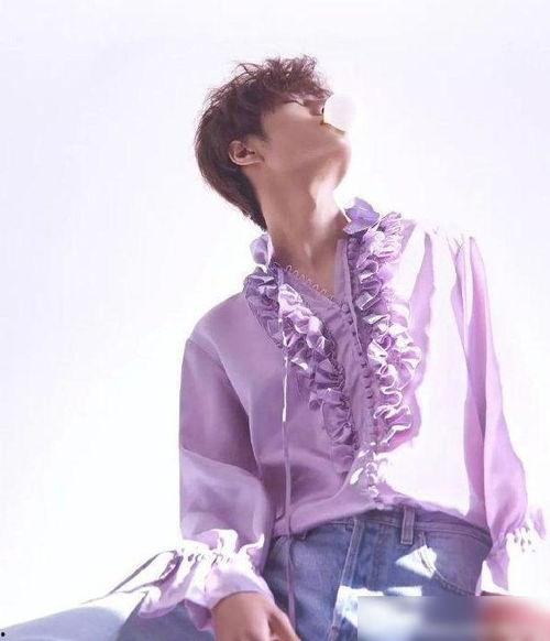 男明星紫色衣服,探寻男明星的时尚风采