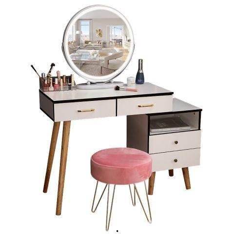 网红圆形化妆桌图片,打造时尚家居新焦点